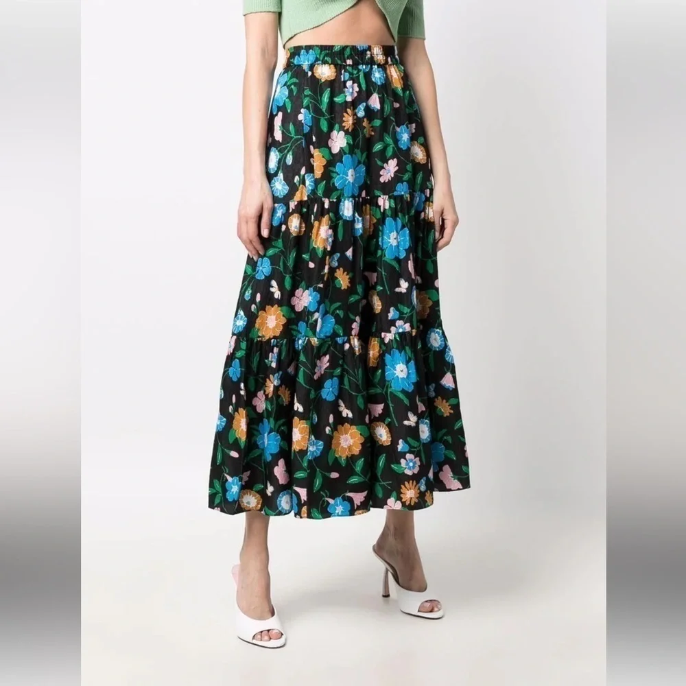 New KATE SPADE Floral Garden Cloqué Skirt 🌸 Sz Small NWT